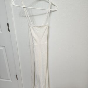 Strapless White Corset Dress